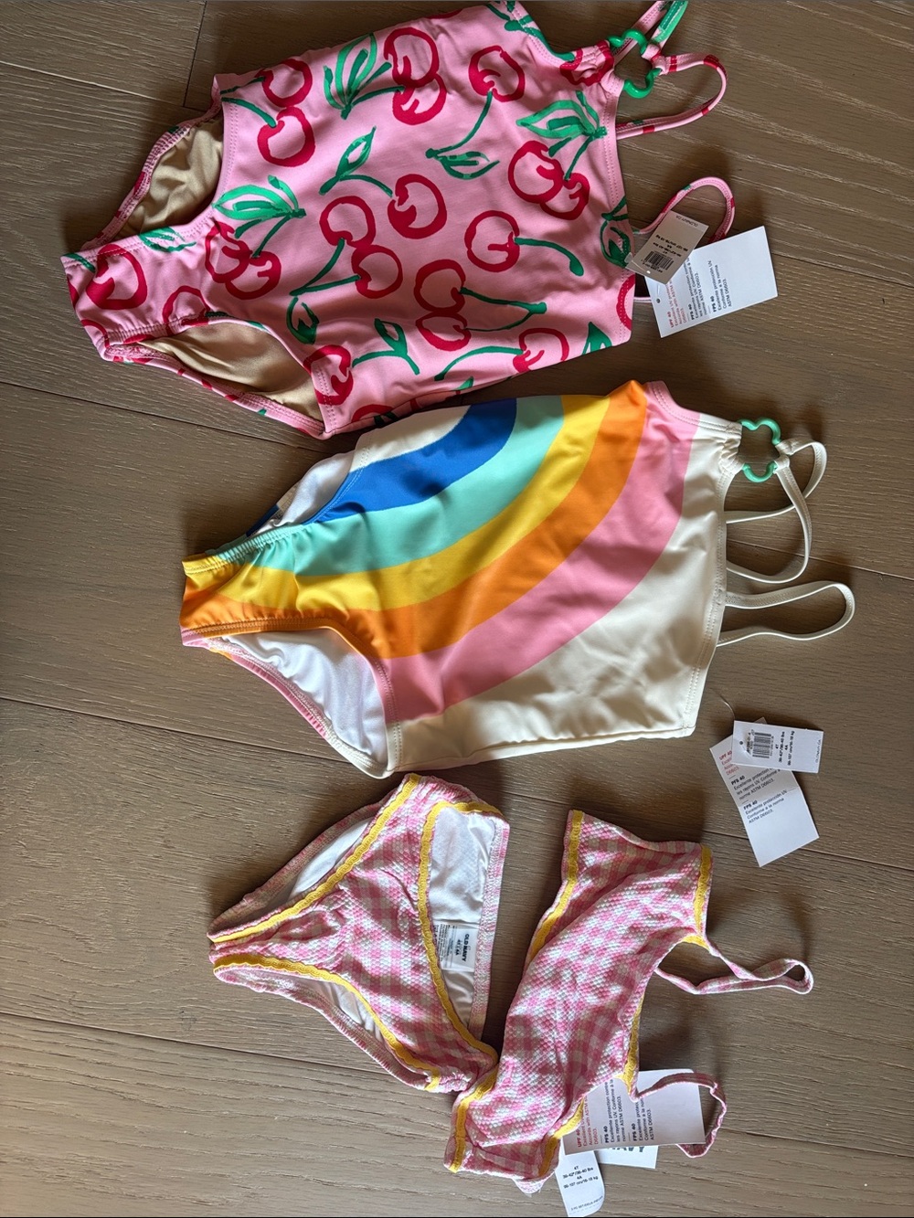 3 x bathing suits